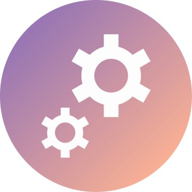 Ayarlar. Web simgesi basit illüstrasyon