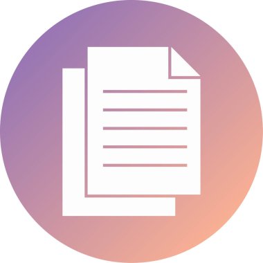 Dosya simgesinin vektör illüstrasyonu