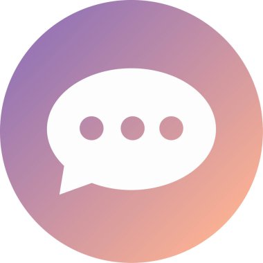 Konuş. Web simgesi basit illüstrasyon