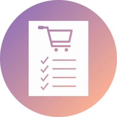 Alışveriş simgesinin vektör illüstrasyonu