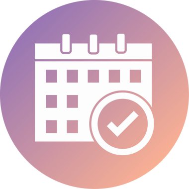 Takvim simgesi vektör illüstrasyonu