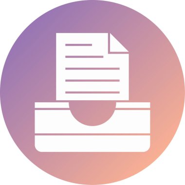 belge simgesi vektör illüstrasyonu