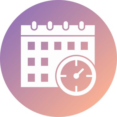 Takvim simgesi vektör illüstrasyonu