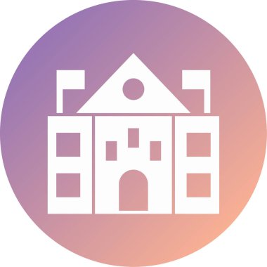 Modern yapı simgesinin vektör illüstrasyonu