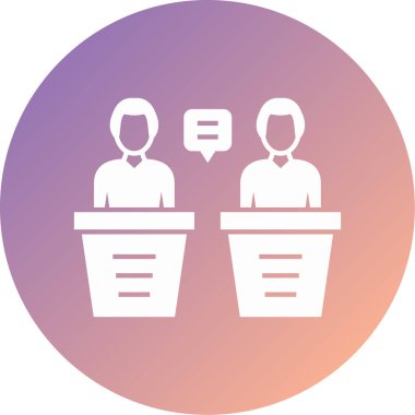 İş insanları vektör simgesi modern basit illüstrasyon