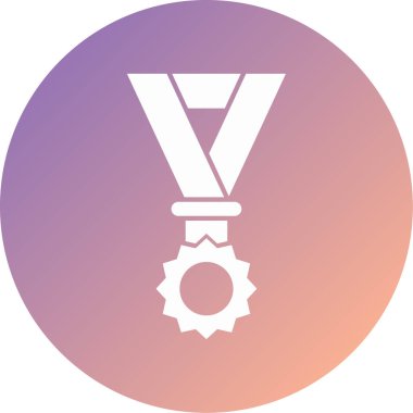 Madalya bumodern ikon vektör illüstrasyonu