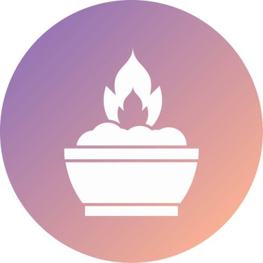 sıcak alev vektör simgesi