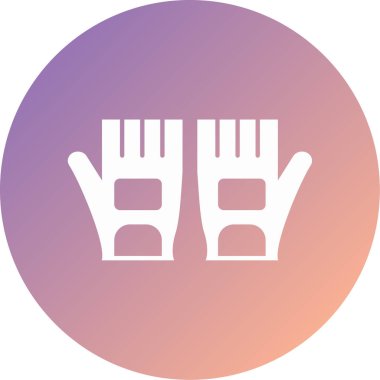 Modern eldiven simgesinin vektör çizimi