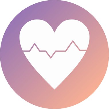 kalp simgesi, vektör illüstrasyonu