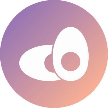 Yumurta. Web simgesi basit illüstrasyon