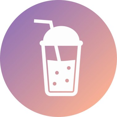 Kokteyl. Web simgesi basit tasarım