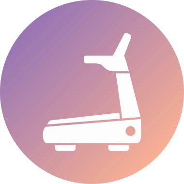 Koşu bandı. Web simgesi basit illüstrasyon