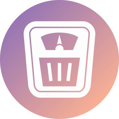 ağırlık ölçekli vektör simgesi