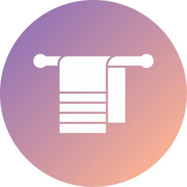Havlu. Web simgesi basit illüstrasyon