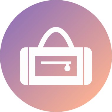 Çanta. Web simgesi basit illüstrasyon