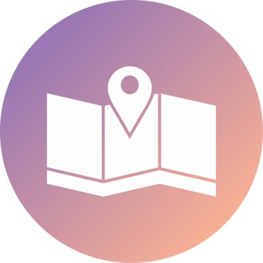 Harita iğnesi. Basit resimleme