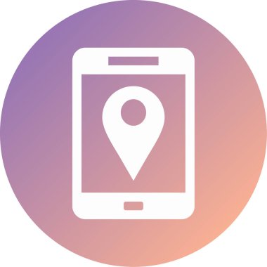 Cep telefonu. Web simgesi basit illüstrasyon