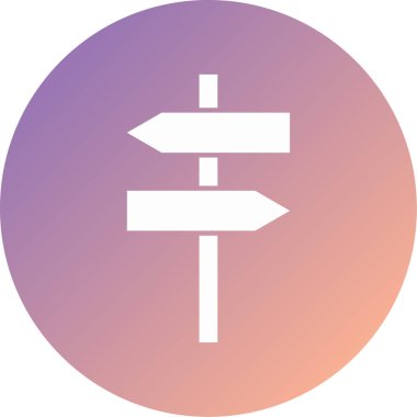 Yönün vektör illüstrasyonu Simgesi