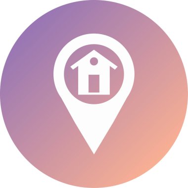 konum simgesi vektör illüstrasyonu