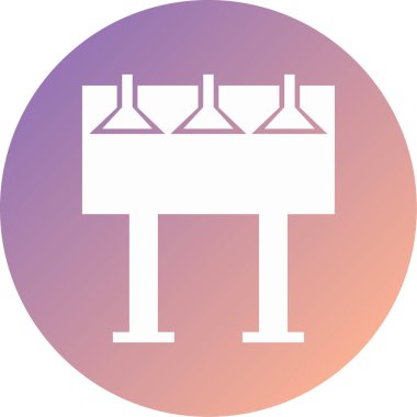 Pankart. Web simgesi basit illüstrasyon