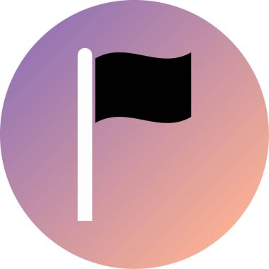 bayrak ikonu vektör illüstrasyonu