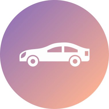 - Araba. Web simgesi basit illüstrasyon