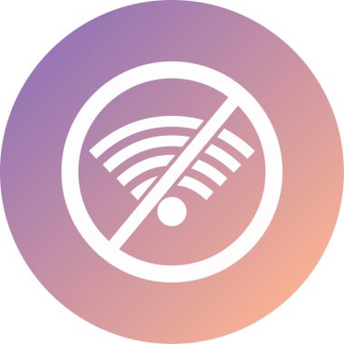 Moda biçimi izole edilmiş arkaplanda sinyal simgesi