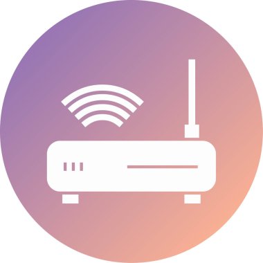 router simgesi vektör illüstrasyonu