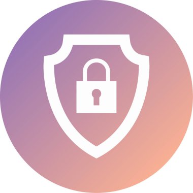 Kalkan. Web simgesi basit illüstrasyon