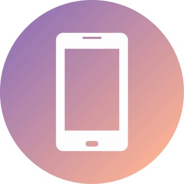 Cep telefonu simgesi, vektör illüstrasyonu