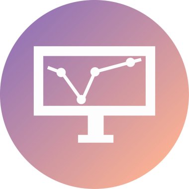 vektör lcd simgesi illüstrasyonu