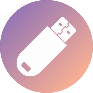 usb flash sürücü simgesi beyaz zemin üzerine izole