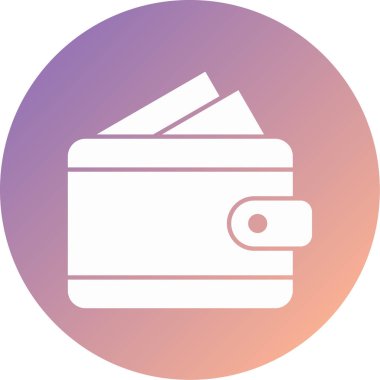 cüzdan ikonu vektör illüstrasyonu