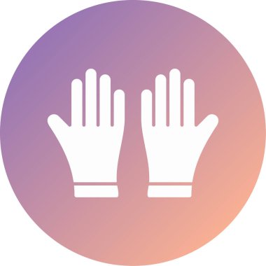 Eldivenler modern ikon vektör illüstrasyonu