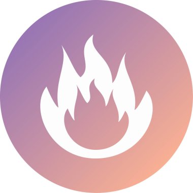 ateş modern simge vektör illüstrasyonu