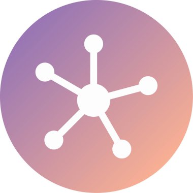 Kimyasal modern simge vektör illüstrasyonu