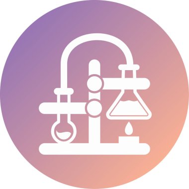 Kimyasal modern simge vektör illüstrasyonu