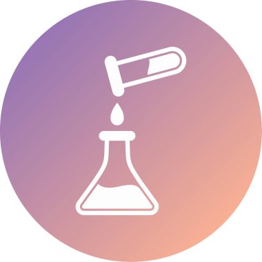 Kimyasal modern simge vektör illüstrasyonu