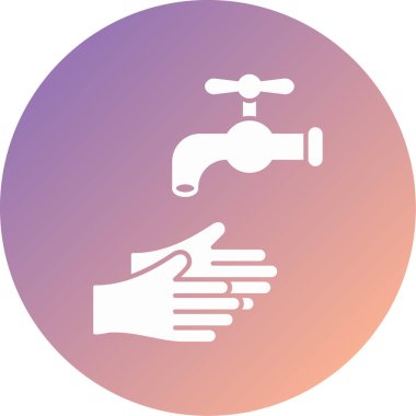 ellerini yıka modern simge vektör resimlemesi