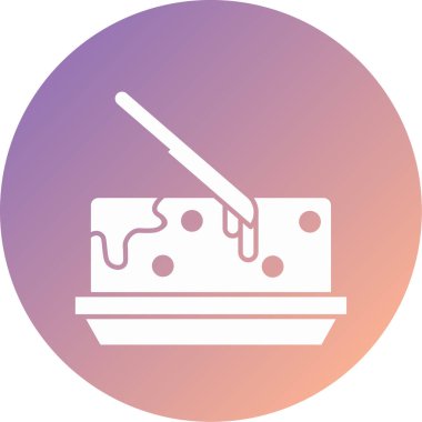 yiyecek modern ikon vektör illüstrasyonu