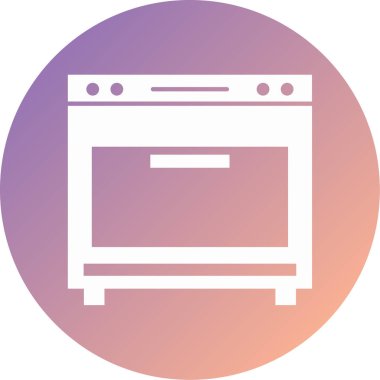 fırın modern simge vektör illüstrasyonu