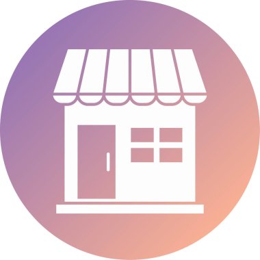 dükkan modern simge vektör illüstrasyonu