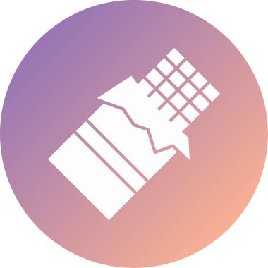 Çikolata modern ikon vektör illüstrasyonu