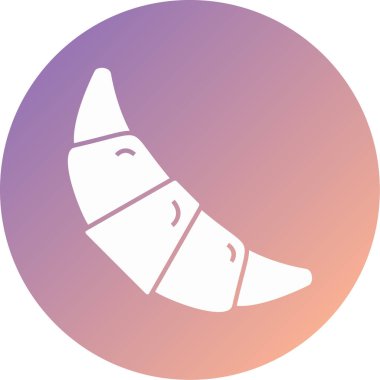 Kruvasan modern ikon vektör çizimi