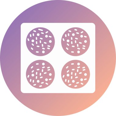 Çerezler modern simge vektör illüstrasyonu