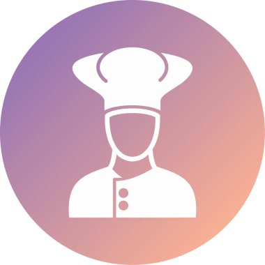 Şef modern simge vektör illüstrasyonu