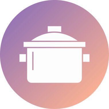 pot modern simge vektör illüstrasyonu