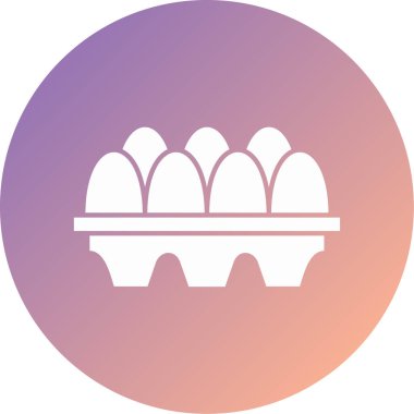 Yumurtalar modern ikon vektör illüstrasyonu