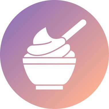 yiyecek modern ikon vektör illüstrasyonu