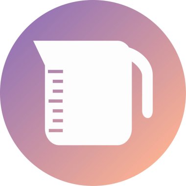 ölçüm kabı modern ikon vektör illüstrasyonu